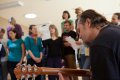 A zazpívali společnou hymnu